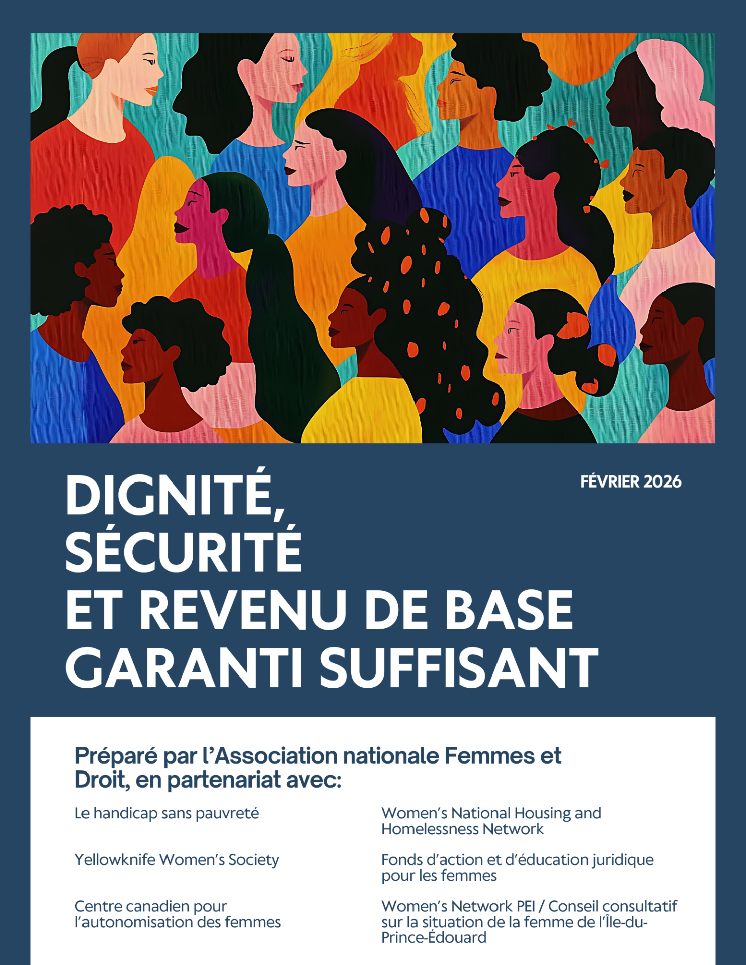 Couverture du rapport Dignité, sécurité et revenu de base garanti suffisant